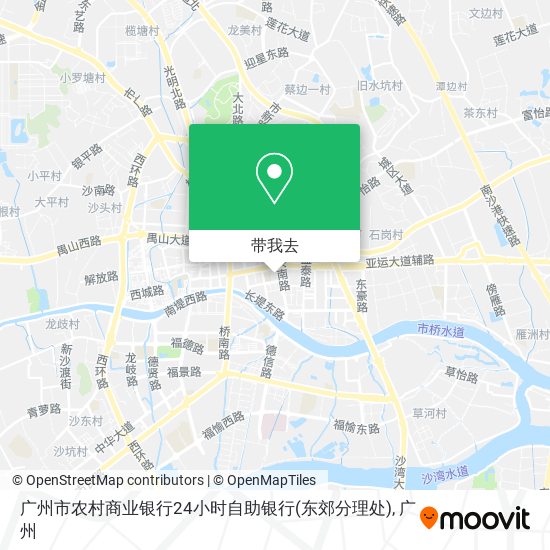广州市农村商业银行24小时自助银行(东郊分理处)地图