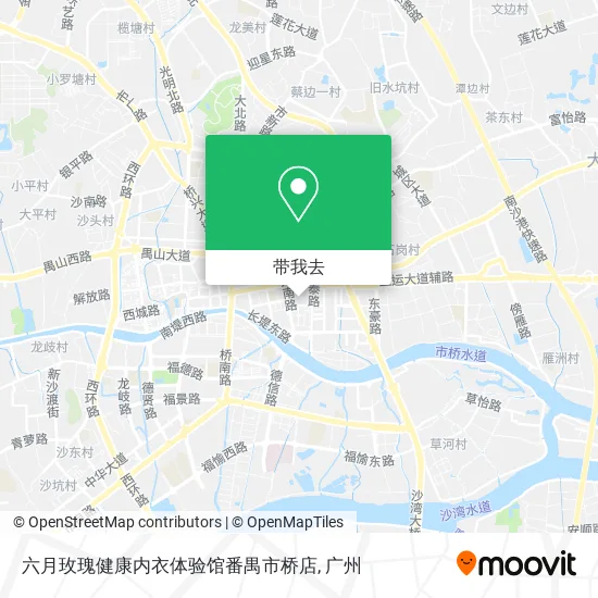 六月玫瑰健康内衣体验馆番禺市桥店地图