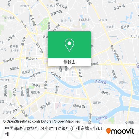 中国邮政储蓄银行24小时自助银行(广州东城支行)地图