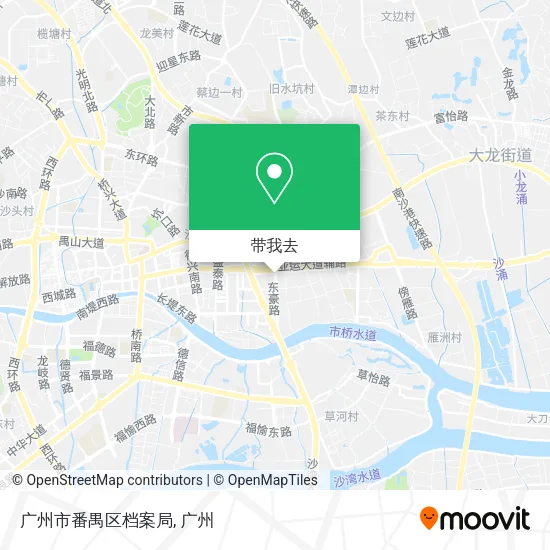 广州市番禺区档案局地图