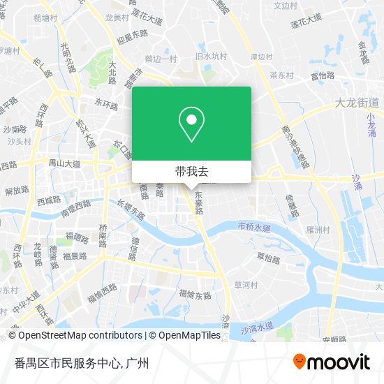 番禺区市民服务中心地图