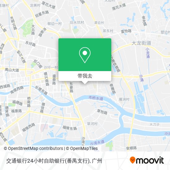 交通银行24小时自助银行(番禺支行)地图