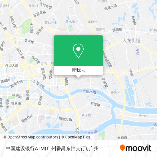 中国建设银行ATM(广州番禺东怡支行)地图