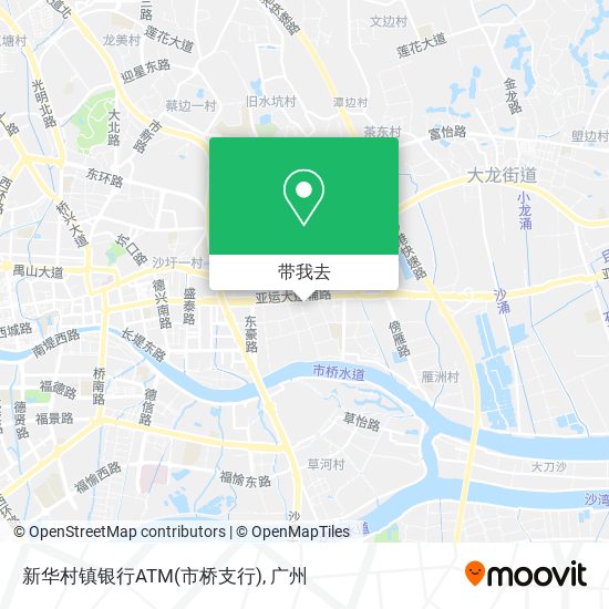 新华村镇银行ATM(市桥支行)地图
