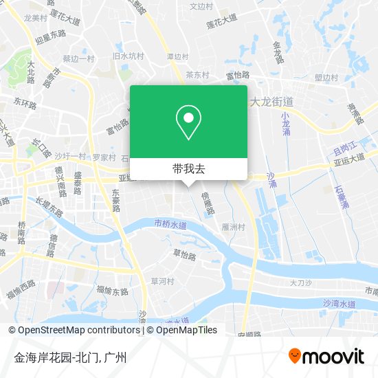 金海岸花园-北门地图