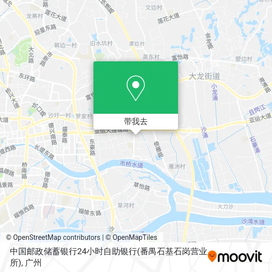 中国邮政储蓄银行24小时自助银行(番禺石基石岗营业所)地图