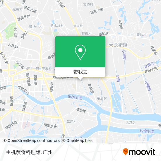 生机蔬食料理馆地图