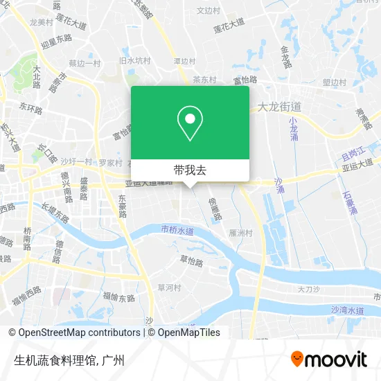 生机蔬食料理馆地图