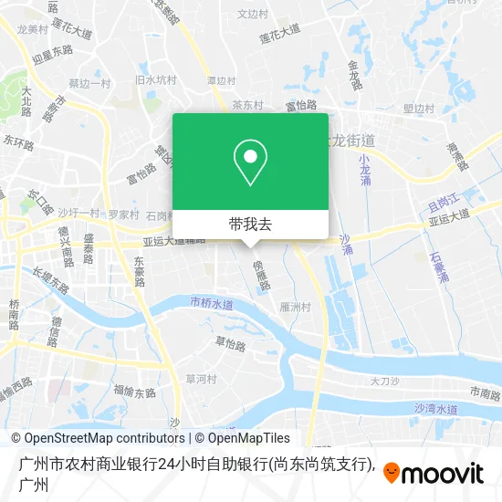 广州市农村商业银行24小时自助银行(尚东尚筑支行)地图