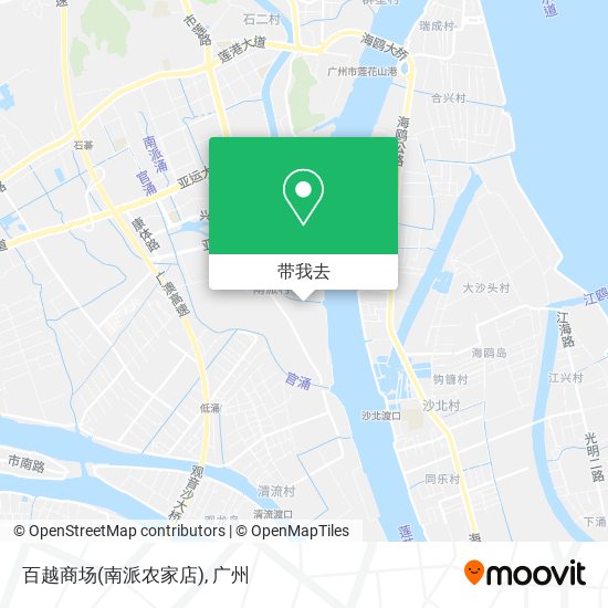 百越商场(南派农家店)地图