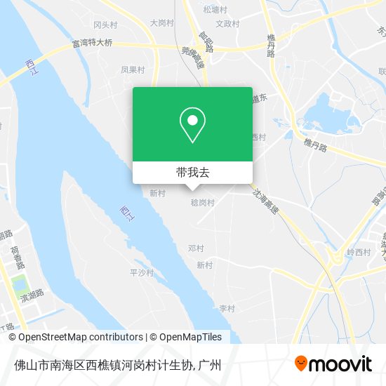 佛山市南海区西樵镇河岗村计生协地图