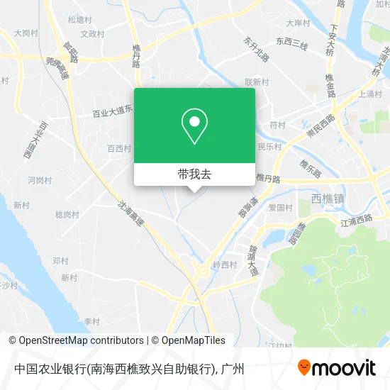中国农业银行(南海西樵致兴自助银行)地图