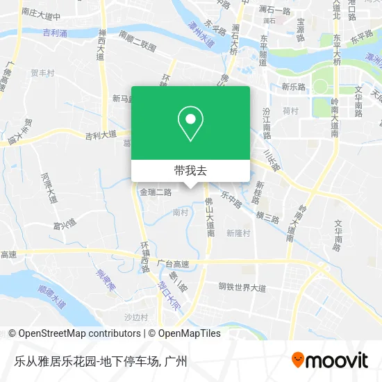 乐从雅居乐花园-地下停车场地图