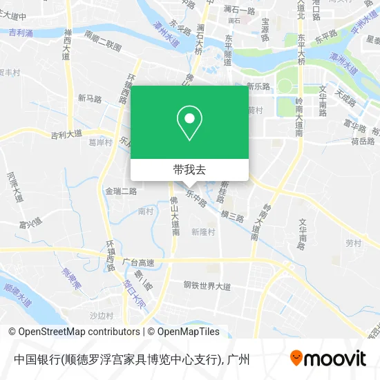 中国银行(顺德罗浮宫家具博览中心支行)地图