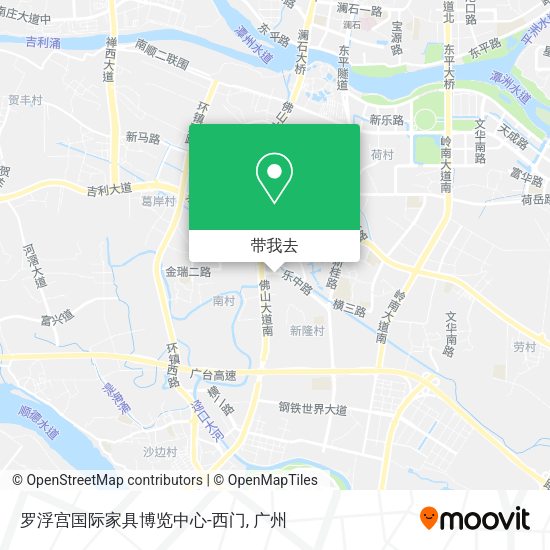 罗浮宫国际家具博览中心-西门地图