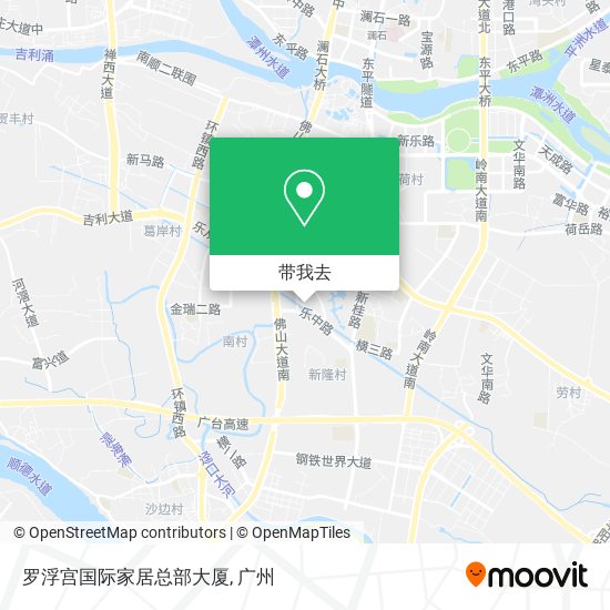 罗浮宫国际家居总部大厦地图