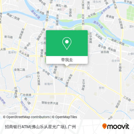 招商银行ATM(佛山乐从星光广场)地图