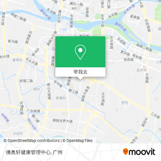 佛奥轩健康管理中心地图