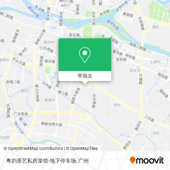粤韵茶艺私房菜馆-地下停车场地图