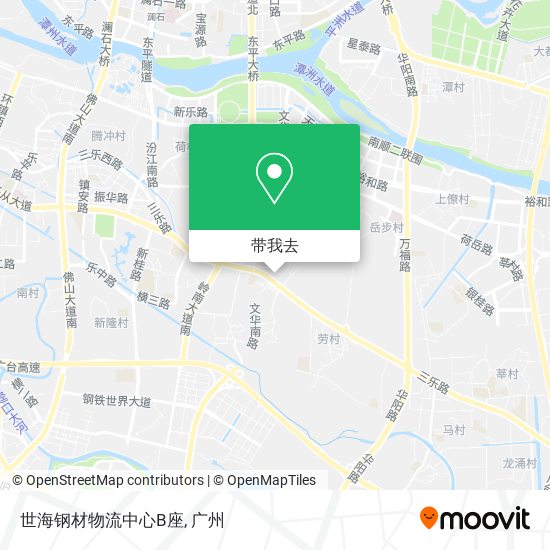 世海钢材物流中心B座地图