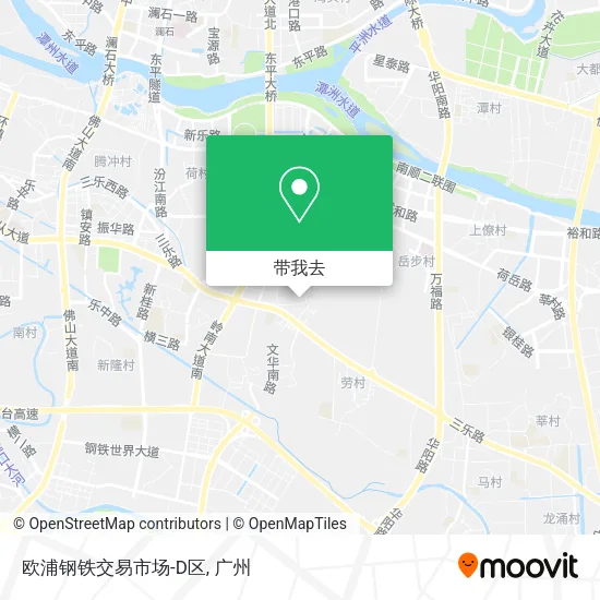 欧浦钢铁交易市场-D区地图
