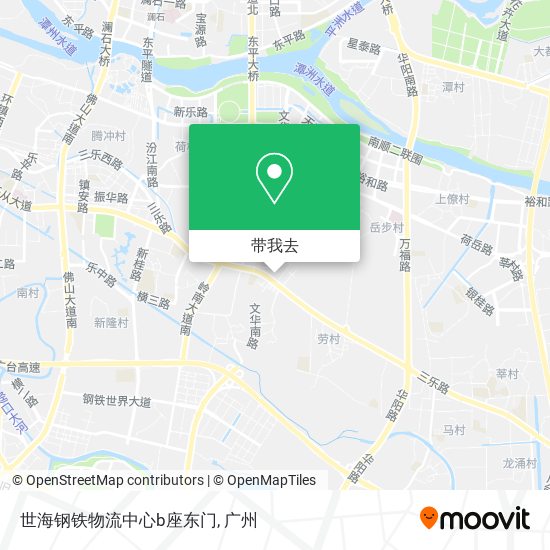 世海钢铁物流中心b座东门地图