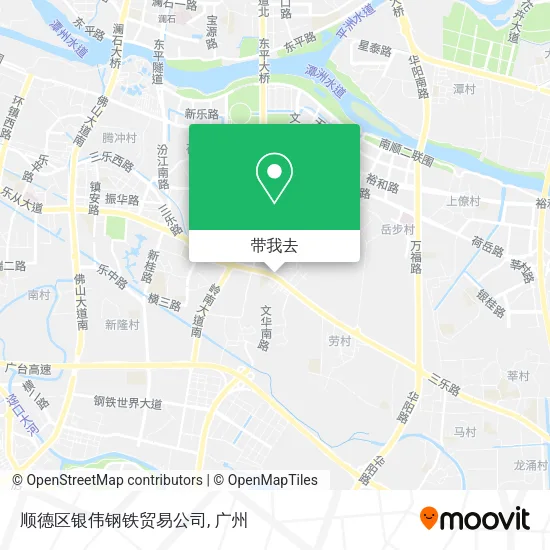 顺德区银伟钢铁贸易公司地图