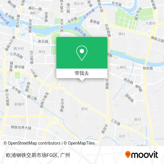 欧浦钢铁交易市场FG区地图