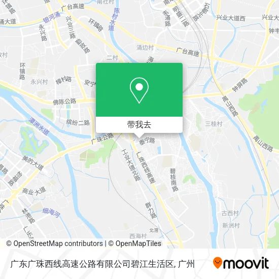 广东广珠西线高速公路有限公司碧江生活区地图