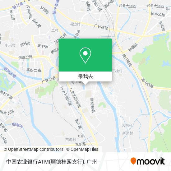 中国农业银行ATM(顺德桂园支行)地图