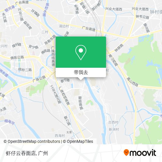 虾仔云吞面店地图