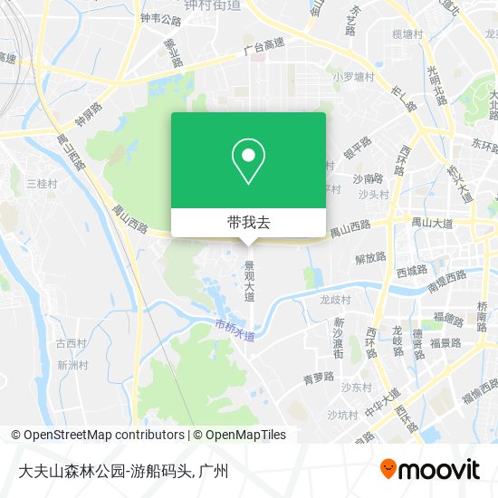 大夫山森林公园-游船码头地图