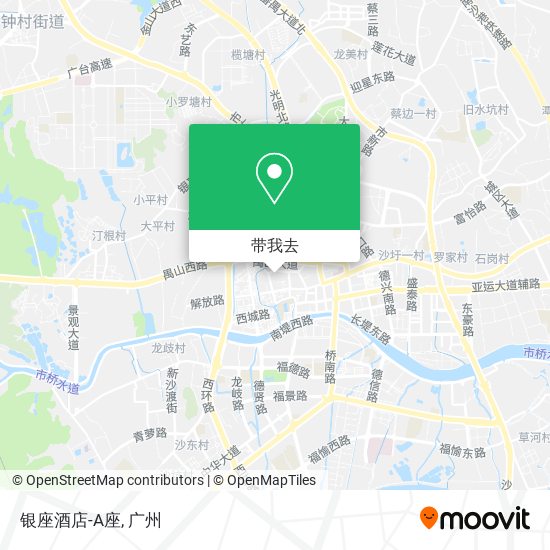 银座酒店-A座地图
