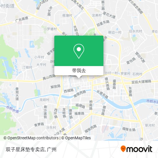 双子星床垫专卖店地图