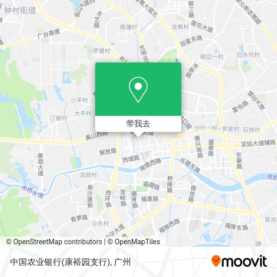 中国农业银行(康裕园支行)地图