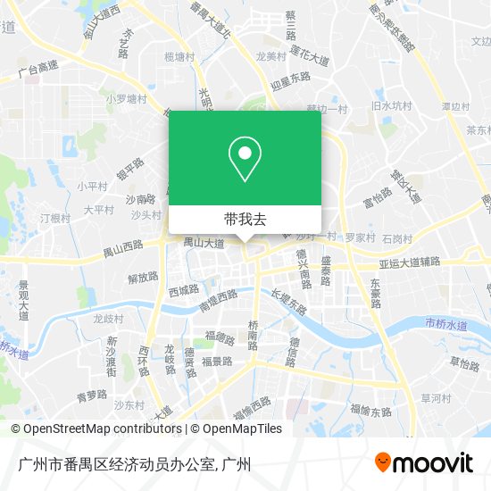 广州市番禺区经济动员办公室地图