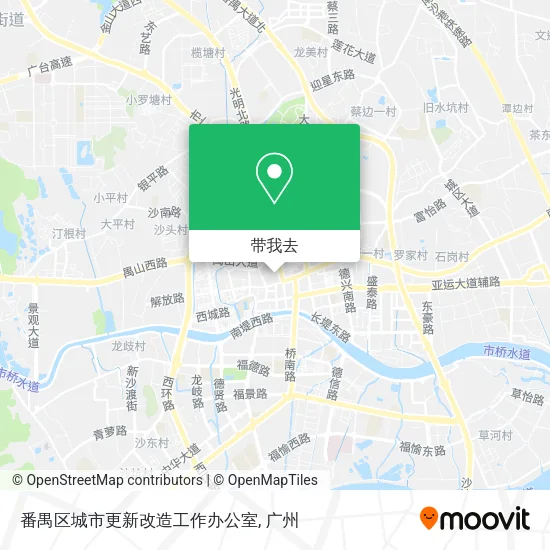 番禺区城市更新改造工作办公室地图