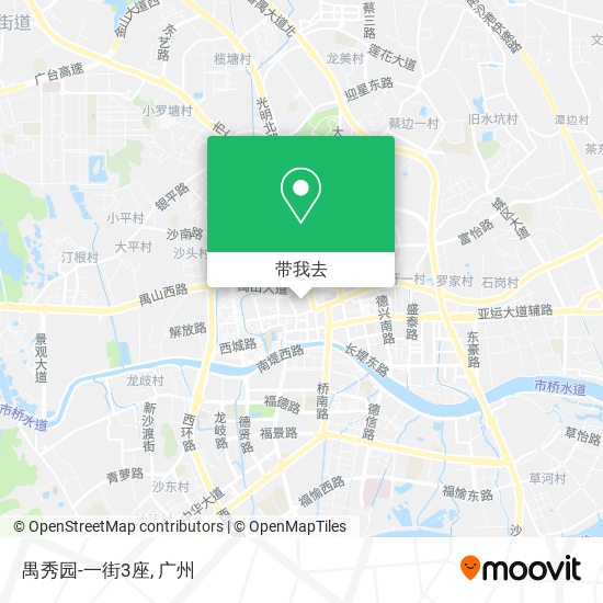 禺秀园-一街3座地图