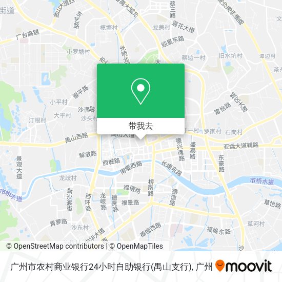 广州市农村商业银行24小时自助银行(禺山支行)地图