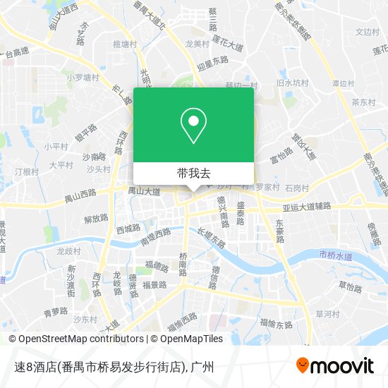 速8酒店(番禺市桥易发步行街店)地图