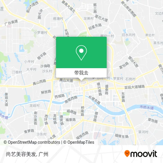 尚艺美容美发地图