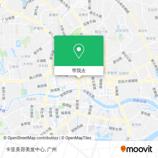 卡亚美容美发中心地图