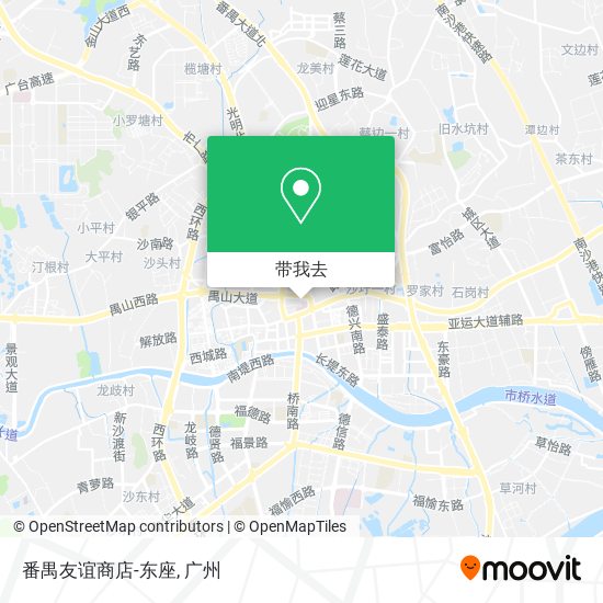 番禺友谊商店-东座地图
