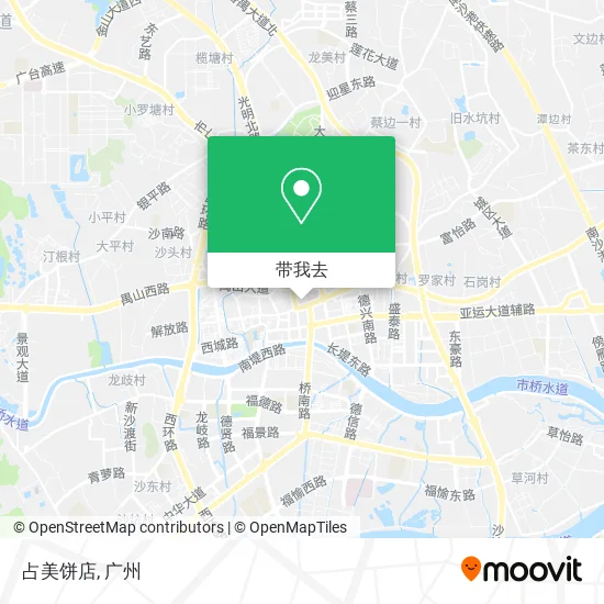 占美饼店地图