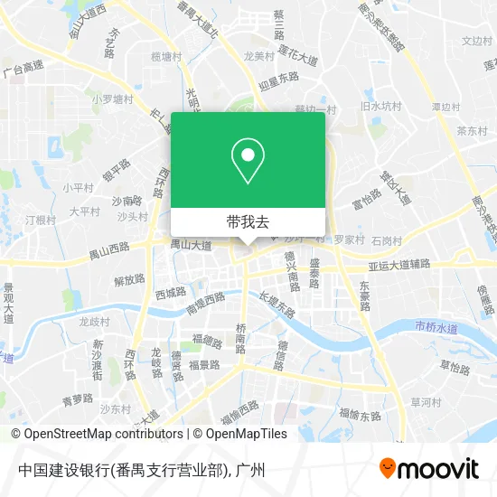 中国建设银行(番禺支行营业部)地图