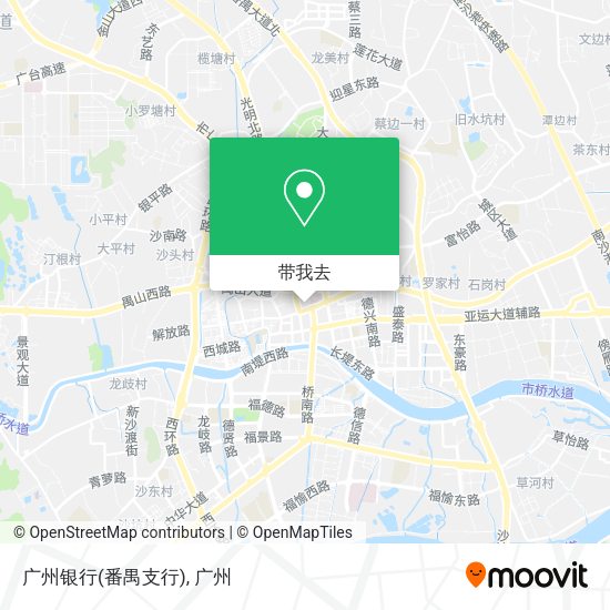 广州银行(番禺支行)地图