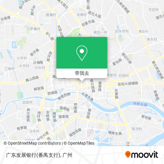 广东发展银行(番禺支行)地图