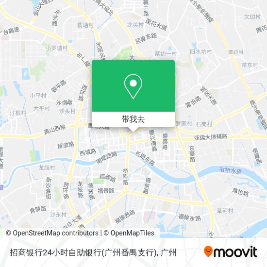 招商银行24小时自助银行(广州番禺支行)地图