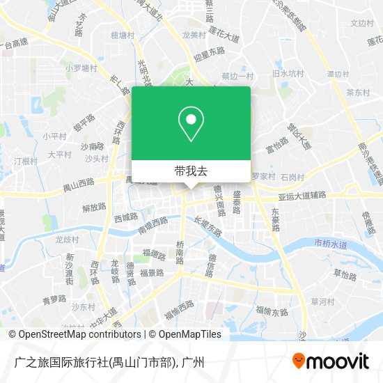 广之旅国际旅行社(禺山门市部)地图