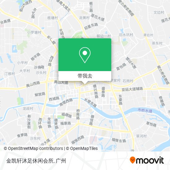 金凯轩沐足休闲会所地图